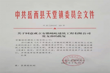 关于同意成立168体育·(中国)官方网站 - 168Sport党支部的批复